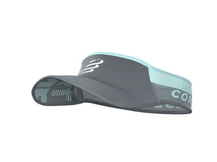 COMPRESSPORT Daszek biegowy ULTRALIGHT VISOR V2 szaro-błękitny - Czapki i chusty sportowe damskie - miniaturka - grafika 5