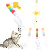 Zabawki dla kotów - Zabawka Dla Kota Wisząca Interaktywna Wędka z Zawieszką - miniaturka - grafika 1