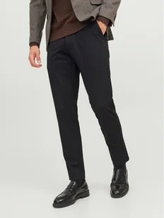 Jack&Jones Chinosy Marco 12237523 Czarny Slim Fit - Spodnie męskie - miniaturka - grafika 1