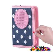 Piórniki - Cass Film Piórnik szkolny na suwak z różowym panelem - - miniaturka - grafika 1