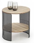 Ławy i stoliki kawowe - Stolik kawowy z półka stalowy stelaż TRAFICA - miniaturka - grafika 1