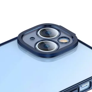 Zestaw ochronny Baseus Glitter przeźroczyste etui i szkło hartowane do iPhone 14 (niebieski) - Etui i futerały do telefonów - miniaturka - grafika 6