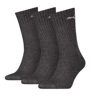 Skarpetki damskie - Skarpety unisex Puma SPORT CREW 3-PACK szare 88035504 - miniaturka - grafika 1