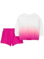 Bluzy i sweterki niemowlęce - carter's 2-częściowy zestaw w kolorze różowym - miniaturka - grafika 1