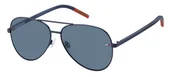 Okulary przeciwsłoneczne - Okulary TOMMY HILFIGER TJ-0008-S-FLL. Okulary przeciwsłoneczne, Kolor niebieski. Unisex. - miniaturka - grafika 1