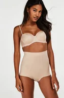 Majtki damskie - Hunkemöller Obcisłe modelujące majtki z wysokim stanem Beżowy - miniaturka - grafika 1