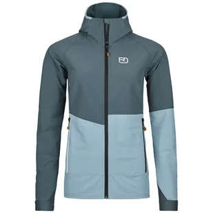 Kurtka damska Ortovox Punta Berrino Hooded Jacket Women's Rozmiar: M / Kolor: szary/czarny - Kurtki i kamizelki sportowe damskie - miniaturka - grafika 1