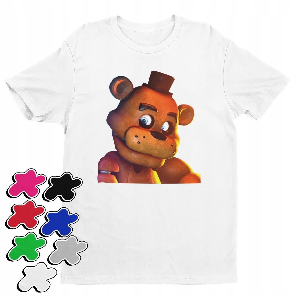 Koszulka T-Shirt Dziecięca Z Nadrukiem Five Nigts At Freddy -L 146-152