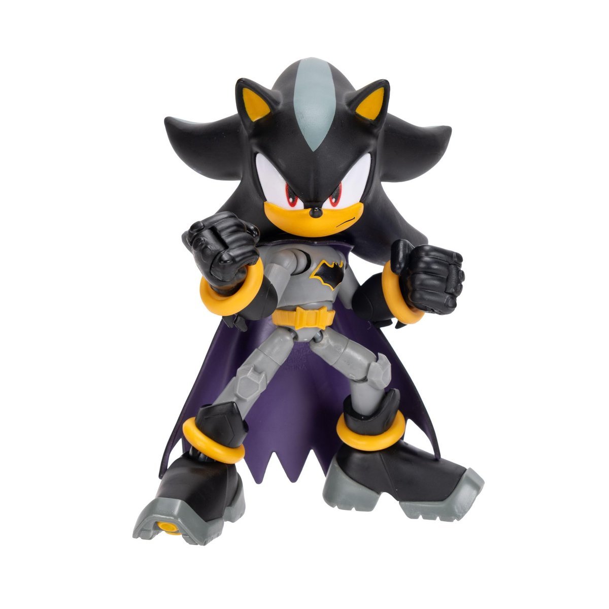 DC x Sonic Shadow as Batman 13 cm figurka akcji, oficjalnie licencjonowana przez Jakks Pacific, wysoce przegubowy i szczegółowy design, opakowanie k..