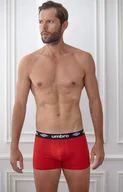 Majtki męskie - Umbro 2-pack bawełnianych bokserek męskich w kolorze czerwonym i czarnym, Kolor czarno-czerwony, Rozmiar M, Umbro - Intymna - miniaturka - grafika 1