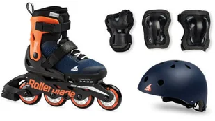 Rollerblade Micro CUBE Midnight Blue / Warm Orange 2021 - Rolki - miniaturka - grafika 1
