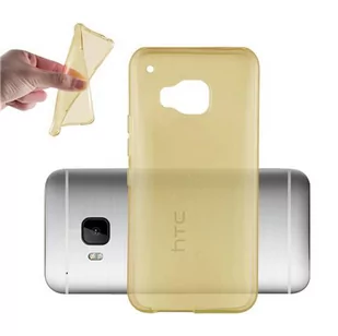 Etui Do HTC ONE M9 Pokrowiec w PRZEZROCZYSTE ZŁOTO Obudowa Ochronny TPU Silikon Case Cover Cadorabo - Etui i futerały do telefonów - miniaturka - grafika 1