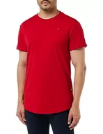 Koszulki męskie - G-STAR RAW Męski t-shirt Lash, Czerwony (Dk Flame D16396-b353-8050), L - miniaturka - grafika 1