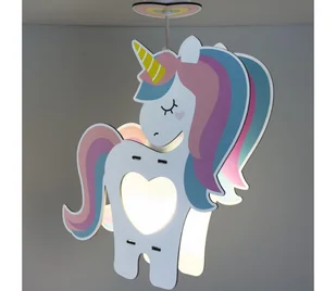 Dalber 41597 - Żyrandol dziecięcy UNICORN 1xE27/15W/230V - Wyposażenie pokoiku dziecięcego - miniaturka - grafika 1
