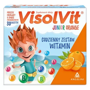 Angelini Visolvit Junior Orange 30 sasz. - Witaminy i minerały - miniaturka - grafika 1