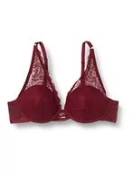 Biustonosze - women'secret Damski biustonosz push up, bordowy, 34D, Burgund, 75D - miniaturka - grafika 1