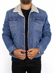 Wrangler Kurtka dżinsowa w kolorze niebieskim - Kurtki męskie - miniaturka - grafika 1