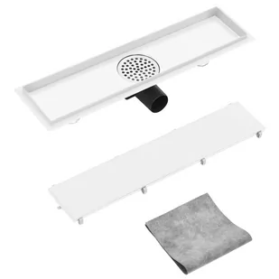 VidaXL Odpływ z pokrywą 2-w-1, 53x14 cm, stal nierdzewna - Odpływy liniowe - miniaturka - grafika 1