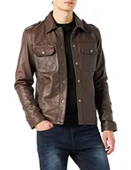 Kurtki męskie - Urban Leather kurtka męska luka, brązowy (Ontorio Brown 003), M - miniaturka - grafika 1