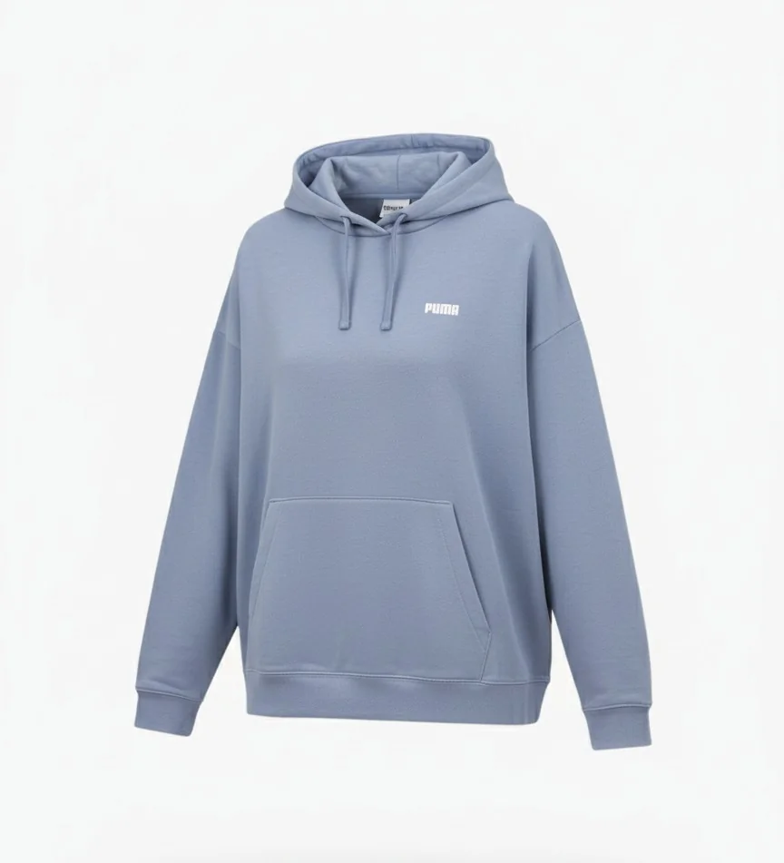 PUMA Bluza Damska Z Kapturem Logo Lawendowa Oversize 688321-18 XL