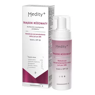 Medity+ Trądzik Różowaty Krem na dzień SPF25 50 ml - Kremy do twarzy - miniaturka - grafika 1