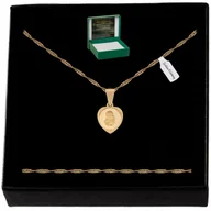 Biżuteria dla dzieci - Złoty Łańcuszek 925 Medalik Komunia Chrzest Grawer - miniaturka - grafika 1