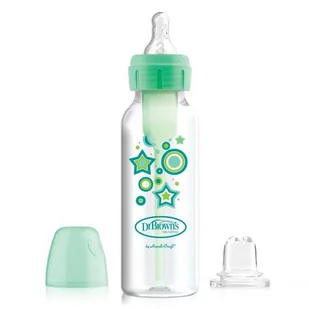 Dr.Browns SB81603 Butelka standard 250ml Options + dekorowana ze smoczkiem 6+ i ustnikiem niekapkiem zielona ][ MA_779770 - Butelki dla niemowląt - miniaturka - grafika 2