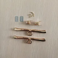 Rękodzieło - TEMU 2 szt. Złota spiralna klamra z pierścieniem klamry w kształcie , akcesoria do bagażu, klamra w kształcie , klamra z długą paską, klamra do - miniaturka - grafika 1
