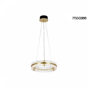 MOOSEE lampa wisząca SATURNUS 47 złota - LED, kryształ, stal szczotkowana kod: MSE010100165 - Lampy sufitowe - miniaturka - grafika 1
