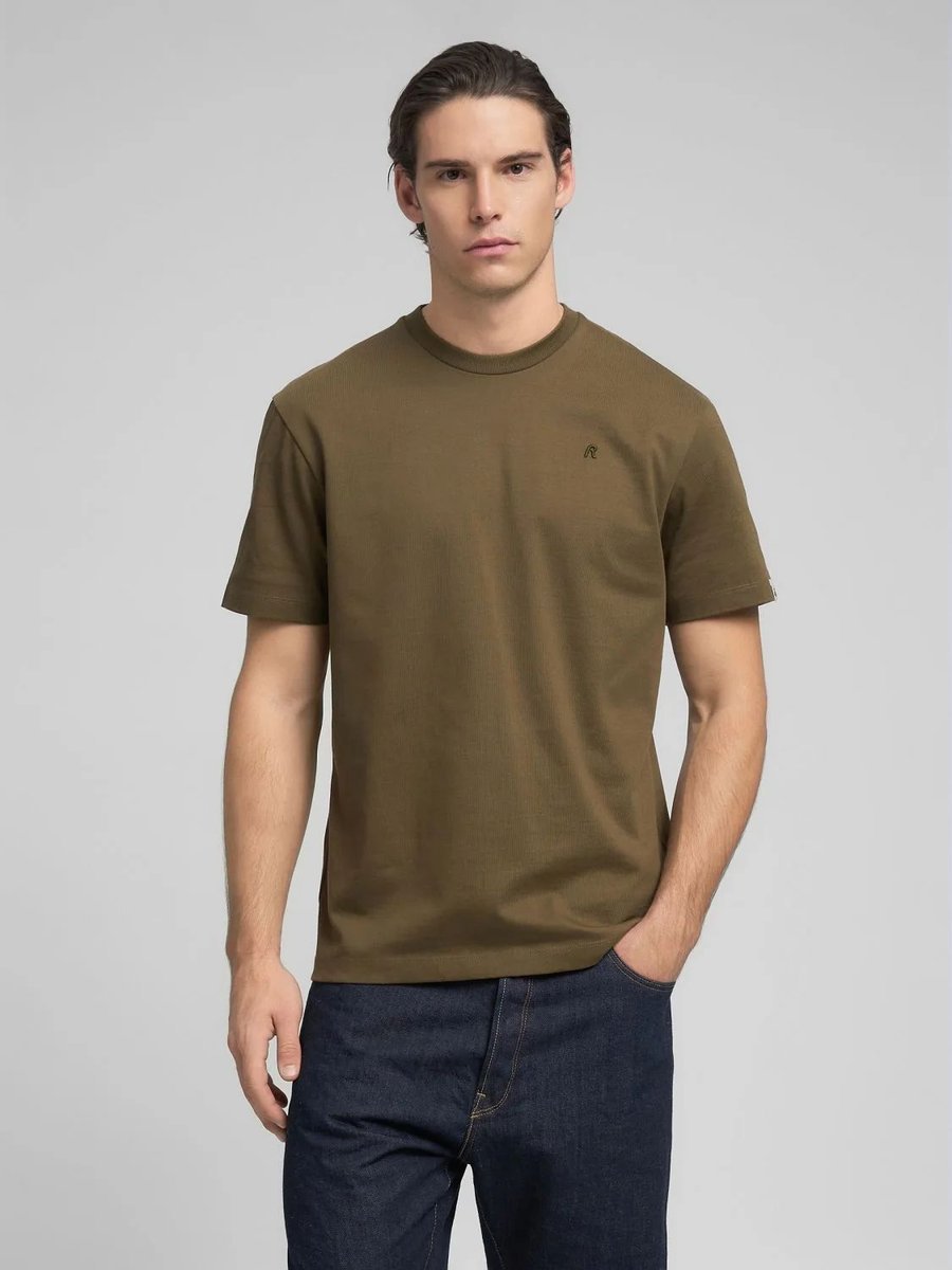 t-shirt mężczyzna replay m3016.23804 238 dark olive