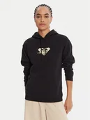 Bluzy damskie - Roxy Bluza ERJFT05028 Czarny Regular Fit - miniaturka - grafika 1