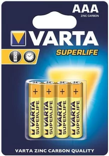 Varta BATERIE CYNKOWE R3 AAA 4szt Superlife BAVA 2003 - Baterie i akcesoria - miniaturka - grafika 2