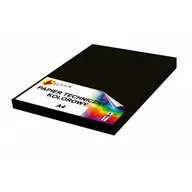 Szkolne artykuły papiernicze - Papier kolorowy A4 160g czarny 50 arkuszy - miniaturka - grafika 1