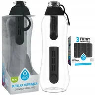 Butelki filtrujące - Bidon Butelka filtrująca Dafi Soft czarna 0,7l + 5x wkład filtrujący - miniaturka - grafika 1