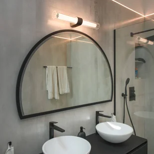 SLV kinkiet do łazienki Lygant podwójny, czarny, aluminium - Lampy ścienne - miniaturka - grafika 1
