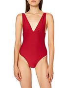 Stroje kąpielowe - BANANA MOON jednoczęściowy kostium kąpielowy damski, Czerwona, 36 - miniaturka - grafika 1