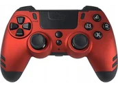 Kontrolery gier na PC - Kontroler bezprzewodowy STEELPLAY Slimpack Red do konsoli PS4/PC - miniaturka - grafika 1