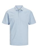 Koszulki męskie - Jack & Jones Koszulka polo w kolorze błękitnym - miniaturka - grafika 1