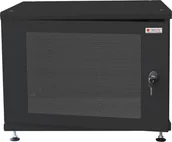 Szafy rack - Szafa Techly Szafa stojąca Techly na kumulatory fotowoltaiczne Rack 19" 8U czarna - miniaturka - grafika 1
