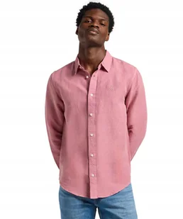 Koszula Lee PATCH SHIRT 112363906 Garment Dye Mauve XXL - Koszule męskie - miniaturka - grafika 1