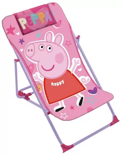 Świnka Peppa Pig Leżak Krzesło Leżaczek Dziecięcy - Leżaki ogrodowe - miniaturka - grafika 1