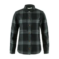Koszule damskie - Damska koszula zimowa Fjallraven Singi Flannel Overshirt Women black/iron grey - XS - miniaturka - grafika 1