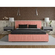 Łóżka - ADIDAR Elias łóżko tapicerowane 180x200cm stelaż metalowy z podnośnikami hydraulicznymi łóżko do przechowywania Pink Magic Velvet 2258 - miniaturka - grafika 1