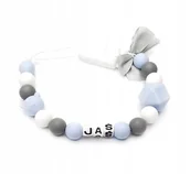 Akcesoria do smoczków - Silikonowa zawieszka smoczka JAŚ upominek GADŻET - miniaturka - grafika 1