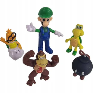 SUPER MARIO BROS FIGURKI ZESTAW 5 FIGUREK 3 ŻETONY FIGURKA LUIGI DONKEY - Figurki dla dzieci SUPER MARIO BROS FIGURKI ZESTAW 5 FIGUREK 3 ŻETONY FIGURKA LUIGI DONKEY - Figurki dla dzieci - miniaturka - grafika 1