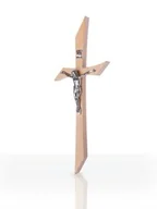 Dewocjonalia - Krzyż z drewna bukowego smukły - miniaturka - grafika 1