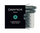 Naboje i atramenty - INNY Naboje Caran D Cali Ache Chromatics Vibrant Green 6szt Ciemonozielone 106L199 7630002329910 - miniaturka - grafika 1