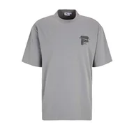 Koszulki męskie - Męska Koszulka z krótkim rękawem FILA BROVO OVERSIZED FAM0331-80027 – Szary - miniaturka - grafika 1