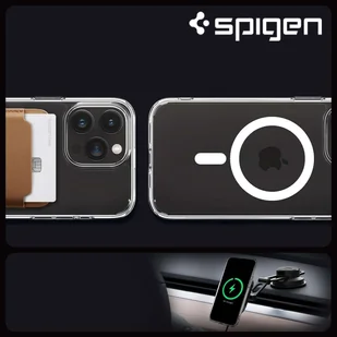 Etui do iPhone 15 Pro Max Spigen Ultra Hybrid MagFit do MagSafe obudowa ochronna na telefon White - Etui i futerały do telefonów - miniaturka - grafika 7