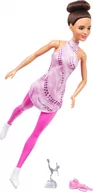 Lalki dla dziewczynek - Lalka Barbie Mattel Kariera Łyżwiarka Figurowa HRG37 - miniaturka - grafika 1